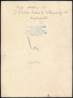 cca 1930 A Philips rádió és villamossági rt tisztviselői. Pobuda Alfréd pecséttel jelzett fotója. 24...