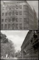 cca 1950 12 db Budapest fotó a retro korszakból 24x18 cm