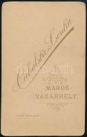 cca 1900-1910 Marosvásárhely, huszárportré, Cielhulski és Csonka műterméből, keményhátú fotó, 10x6 c...