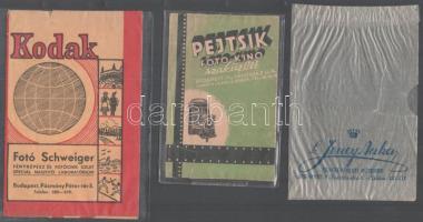 10 db régi grafikus fotó tasak