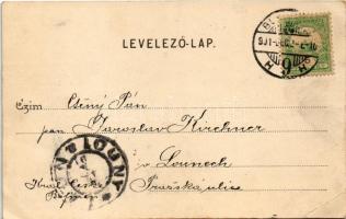 1901 Budapest VIII. Üllői úti klinikák a Mária utca sarkán, villamos. Divald Károly 110. sz. (EB)