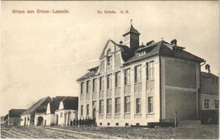 Szászszentlászló, Gross-Lasseln, Laslea; Evangélikus iskola / Lutheran school