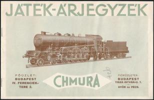 1927 Chmura játék-árjegyzék, illusztrált, 11p