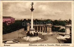 Budapest XIV. Millenniumi emlékmű az Ismeretlen Hősök emlékkövével (Hősök tere) (fl)