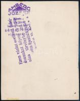 cca 1920 Amberg József (1890-1972?): Oskar Pischinger bonbon csomagoló papír terv, vegyes technika, ...