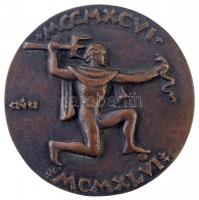 Csúcs Ferenc (1905-1999) 1946. "Dr. Faludy Géza" öntött Br emlékérem, peremen számozással ...