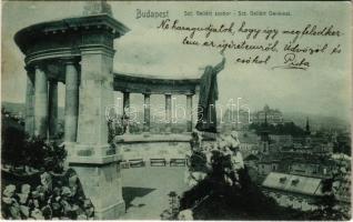 1906 Budapest I. Szent Gellért szobor. Photobrom No. 11. (EK)