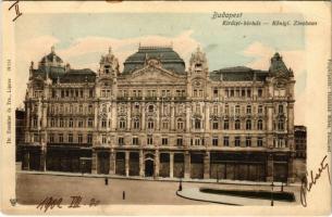 1902 Budapest V. Királyi bérház. Hatschek Miksa fényképezte. Dr. Trenkler és Társa kiadása (EK)