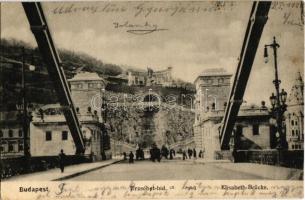 1905 Budapest, Erzsébet híd, Szent Gellért szobor (EK)