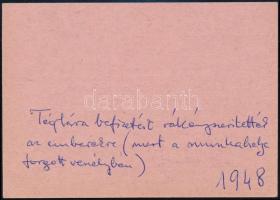 1948 MDP II. kerületi szervezetének székházépítéshez hozzá járuló téglajegye