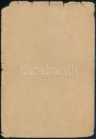 1945 DEGOB (Magyarországi Zsidók Deportáltakat Gondozó Országos Bizottsága) segélylapja, szakadozott...