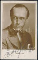 Conrad Veidt színművész dedikált képeslap / Autograph signature