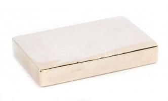 Ezüst(Ag) dobozka, jelzett, 8,5×5,5×1,2 cm, nettó: 100,2 g