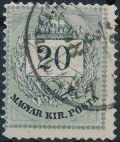 1874 20kr felső ernyős vésésjavítással (ex Lovász) / with retouche
