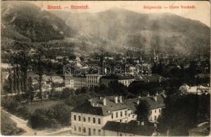 1909 Brassó, Kronstadt, Brasov; Bolgárszék (Bolgárszeg) / Obere Vorstadt / Scheiul, Scheii Brasovului, Bulgarimea (kis szakadás / small tear)