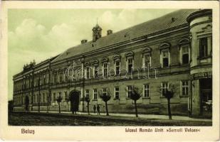 Belényes, Beius; Liceul Roman Unit. Samuil Vulcan / Román unitárius gimnázium / Romanian Unitarian high school (EB)