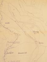 1948 MÁV Széchényi-hűvösvölgyi úttörővasút általános helyszínrajza, 1:5000, 145x58 cm