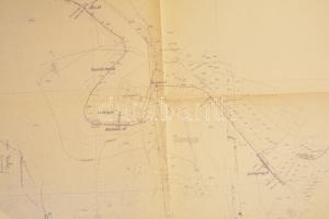 1948 MÁV Széchényi-hűvösvölgyi úttörővasút általános helyszínrajza, 1:5000, 145x58 cm