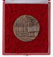 DN "Kecskemét Város Tanácsa" kétoldalas Br emlékérem eredeti, de sérült tokban (81mm) T:2