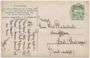 ~1909 Pozsony, Pressburg, Bratislava; légi felvétel / aerial view. photo