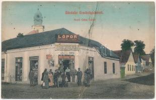 1909 Érmihályfalva, Valea lui Mihai; Koch Géza üzlete, lőpor és lőszerek eladása. Koch Géza saját kiadása / gunpowder shop of Koch (r)