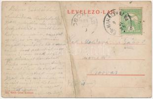 1909 Érmihályfalva, Valea lui Mihai; Koch Géza üzlete, lőpor és lőszerek eladása. Koch Géza saját ki...