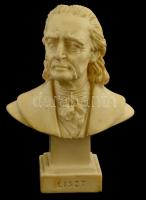 Liszt mini büszt, műgyanta, m: 10,5 cm