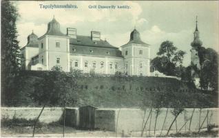 Tapolyhanusfalva, Hanusfalva, Hanusovce nad Toplou; Gróf Dessewffy kastély. Schönberger Adolf kiadása / castle
