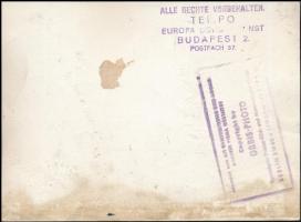 cca 1940-1950 Tornagyakorlat, hátoldalon pecséttel jelzett, kissé foltos, 18×13 cm