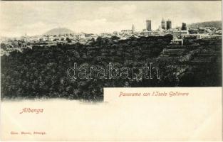 Albenga, Panorama con l'Isola Gallinara / general view