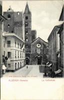 Albenga (Genova), La Cattedrale / cathedral, street view