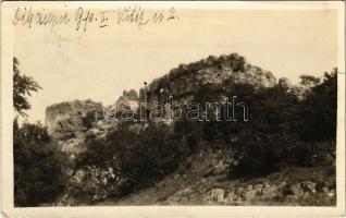 1935 Ismeretlen település, várrom. photo (kis szakadás / small tear)