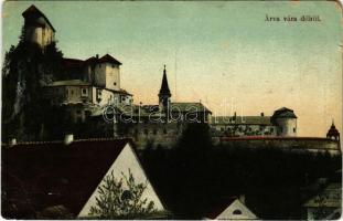 1913 Árvaváralja, Oravsky Podzámok; Árva vára délről. Neumann József kiadása 29. sz. / Oravsky hrad / castle (EB)