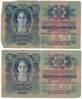 1913. 20K fekete "Romania Timbru Special" felülbélyegzéssel (4x) T:III