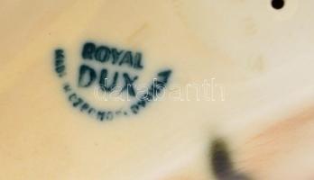 Royal Dux tigris, kézzel festett, jelzett, hibátlanl, h: 37 cm