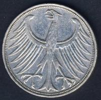 NSZK 1951G 5M Ag T:3 kis k