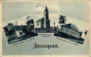 1945 Jászivány, Hevesivány (Jászapáti); Római katolikus iskola és templom