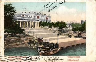 1905 Sevastopol, Sebastopol; Port Grafski, boats (fa)