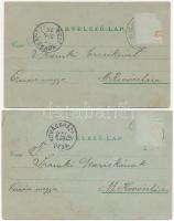 1898 (Vorläufer) Mezőhegyes, cukorgyár télen és nyáron este. Bloch H. 503. - 2 db képeslap / 2 postc...
