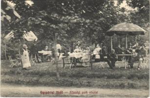 Gyopáros, Gyopárosi fürdő (Orosháza); községi park, vendéglő kertje. Tóth György 194.  (Rb)