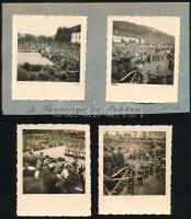 1940 A Kormányzó Úr Csíkban, 6 db fotó a ditrói bevonulási ünnepségről, 8×6 cm