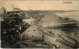 1914 Dunaföldvár, Dunasor, fatelep. Schwendtner Ferenc kiadása (EM)