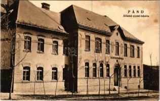 Pánd, Állami elemi iskola. Pottok Ernő fényképész kiadása