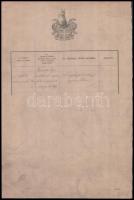 1894 Kossuth Lajos (1802-1894) halálával kapcsolatos két dokumentum borítékja, rajta a Gerlóczy-csal...