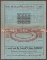 cca 1926 Láng Jakab és Fia Kerékpáralkatrész-, kerékpár-, varrógép- és gumminagykereskedők árukataló...