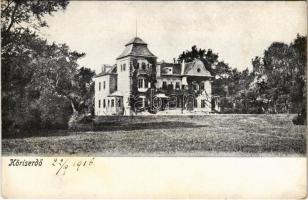 1916 Laskó, Lug; Dvorac Tikves / Kőriserdő, Tököspusztai kastély / castle (EK)