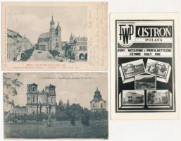 39 db RÉGI lengyel városképes lap, vegyes minőség / 39 pre-1945 Polish town-view postcards in mixed quality