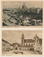 17 db RÉGI osztrák városképes lap, vegyes minőség / 17 pre-1945 Austrian town-view postcards in mixed quality