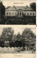 1918 Dunacséb, Dunaczéb, Celarevo; Dungyerszky kastély, Lauber András üzlete / castle, shop of Lauber (EK)