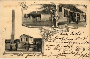 1902 Sándoregyháza, Ivanovo; Gyártelep, üzlet. Kiadja Heimann János / factory, shop, floral (fl)